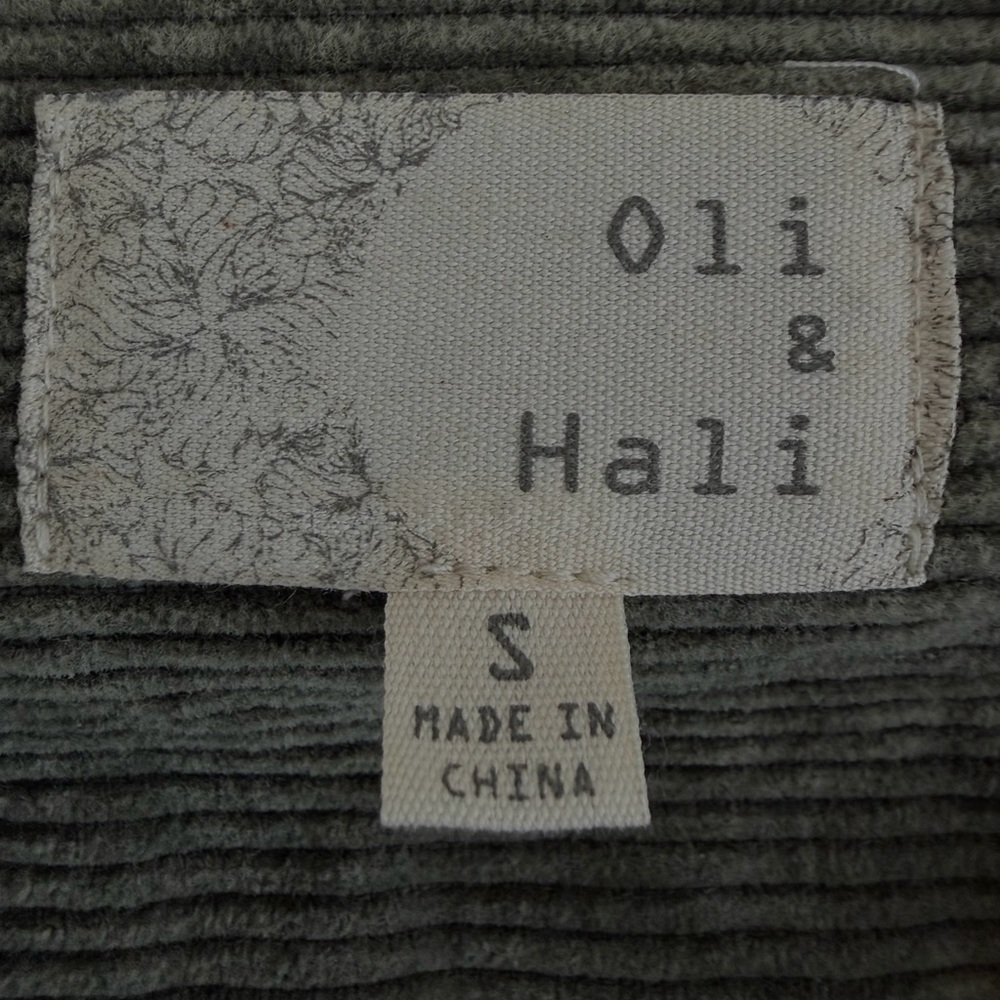 Oli & Hali Sage/ Grey Corduroy Utility Jacket - Picture 9 of 10